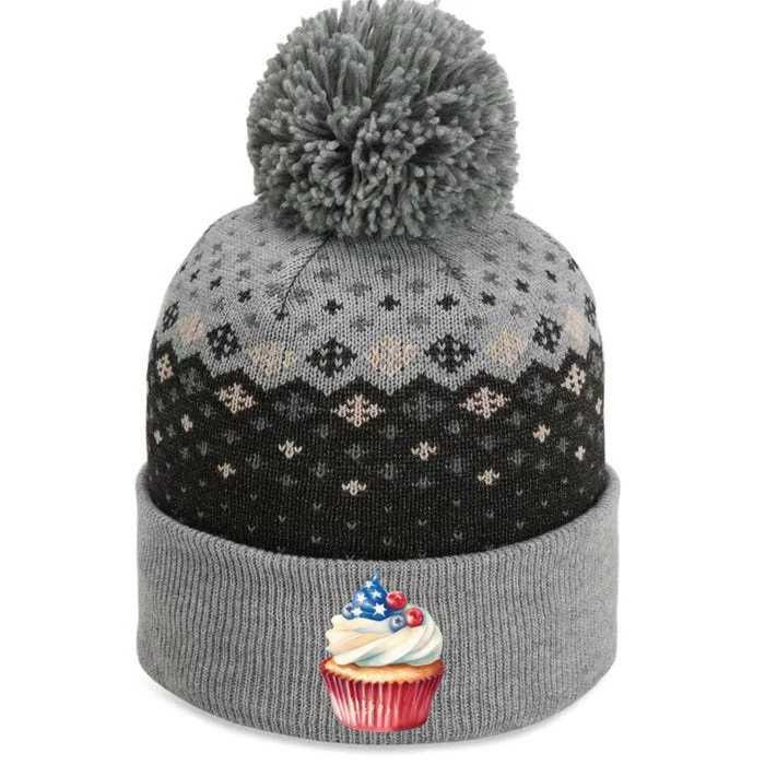 Cupcake Baking Sweet Cupcakes 4th Of July The Baniff Cuffed Pom Beanie