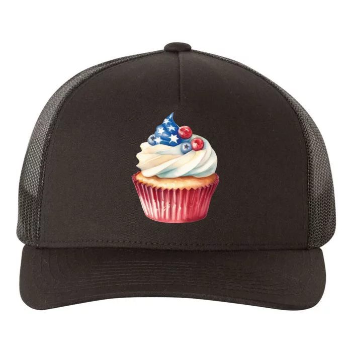 Cupcake Baking Sweet Cupcakes 4th Of July Yupoong Adult 5-Panel Trucker Hat