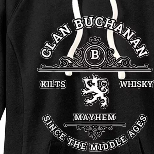 Clan Buchanan Scottish Kilt Highland Games Women's Fleece Hoodie