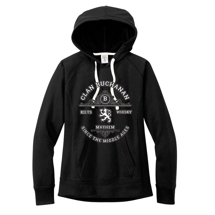 Clan Buchanan Scottish Kilt Highland Games Women's Fleece Hoodie