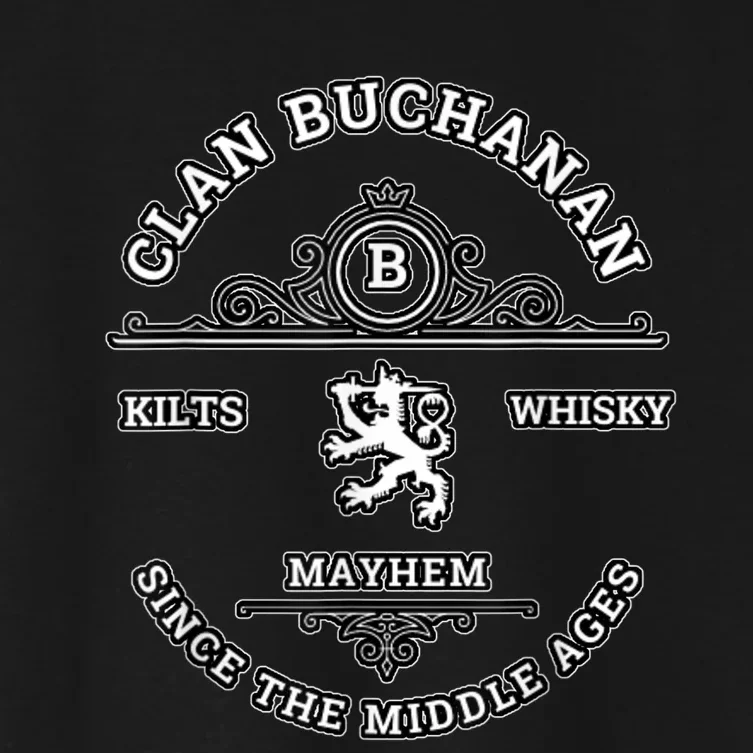 Clan Buchanan Scottish Kilt Highland Games Women's Crop Top Tee