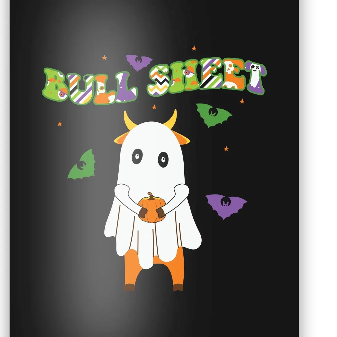 Cute Bull Sheet Western Halloween Gift Poster