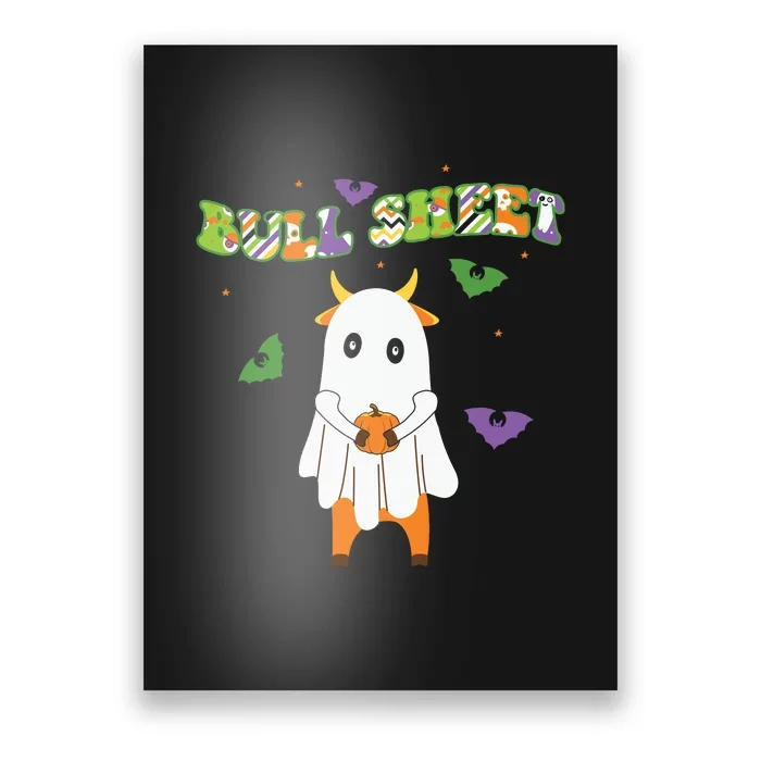 Cute Bull Sheet Western Halloween Gift Poster