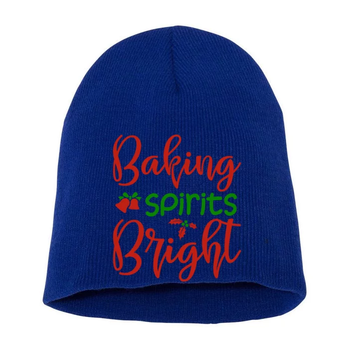 Christmas Baking Spirits Bright Cute Family Matching Holiday Gift Short Acrylic Beanie