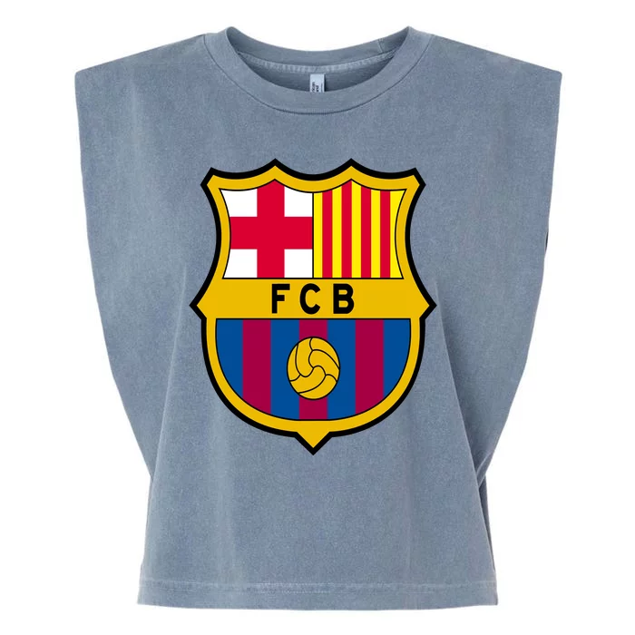 Cool Barcelona Soccer Jersey Garment-Dyed Women's Muscle Tee