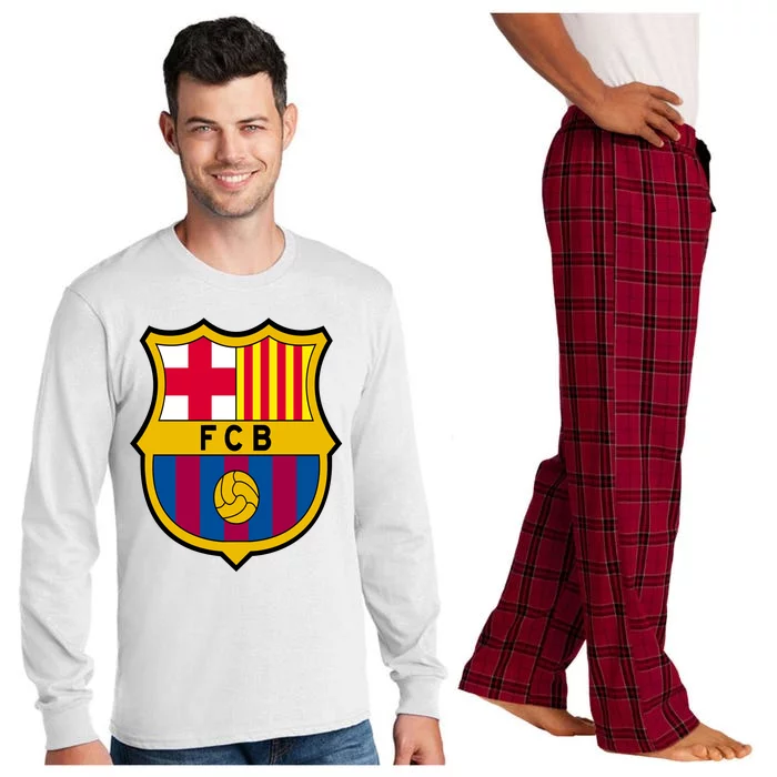 Cool Barcelona Soccer Jersey Long Sleeve Pajama Set