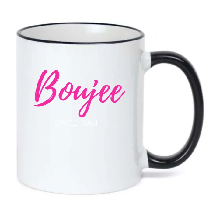 Classy Boujee Since 1981 Gift Black Color Changing Mug