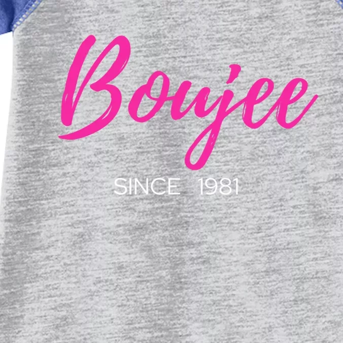 Classy Boujee Since 1981 Gift Infant Baby Jersey Bodysuit