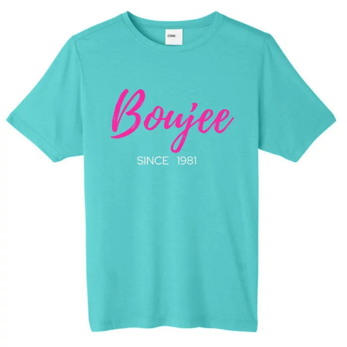 Classy Boujee Since 1981 Gift ChromaSoft Performance T-Shirt