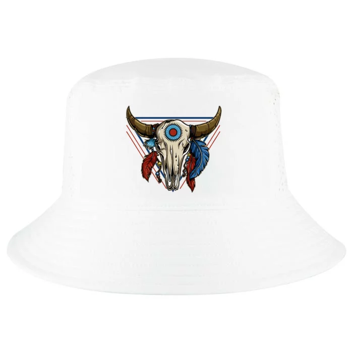 Classic Buffalo Skull Native American Tribe Totem Cool Comfort Performance Bucket Hat