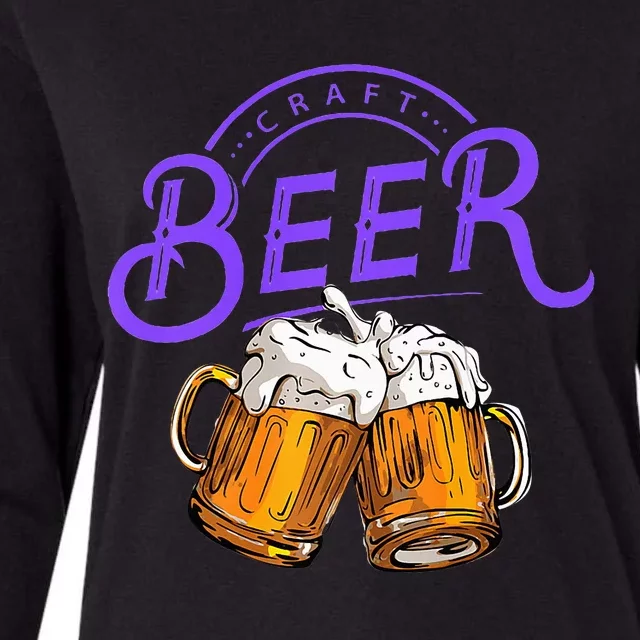 Craft Beer Summer Womens Cotton Relaxed Long Sleeve T-Shirt