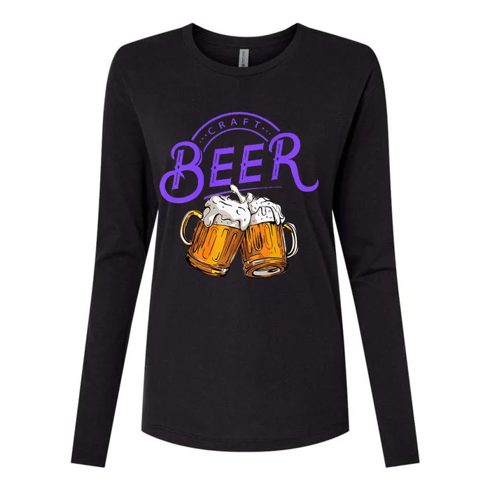 Craft Beer Summer Womens Cotton Relaxed Long Sleeve T-Shirt