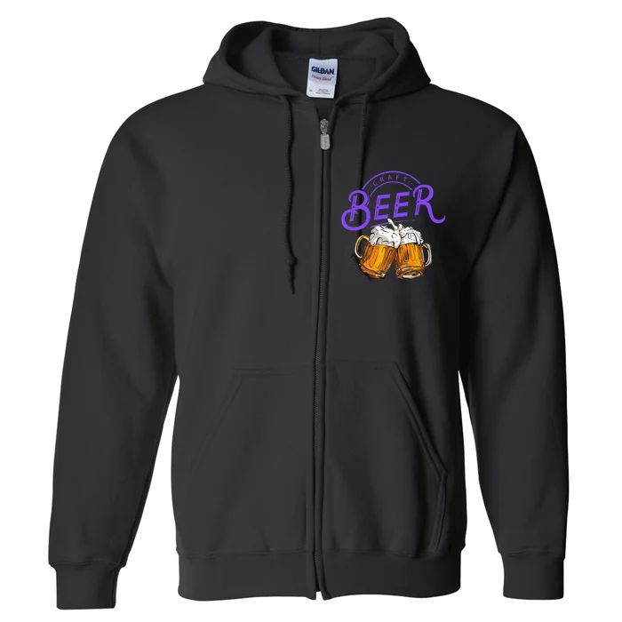 Craft Beer Summer Full Zip Hoodie