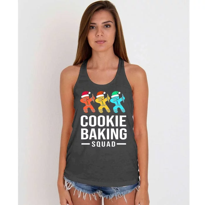 Cookie Baking Squad Christmas Cookie Baking Crew Gift Women's Knotted Racerback Tank