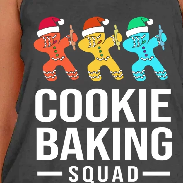 Cookie Baking Squad Christmas Cookie Baking Crew Gift Women's Knotted Racerback Tank