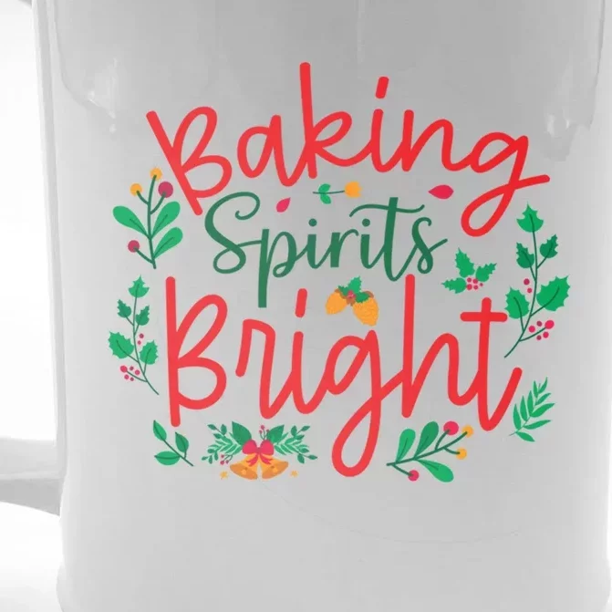 Christmas Baking Squad Matching Pajama Baking Spirits Bright Gift Front & Back Beer Stein