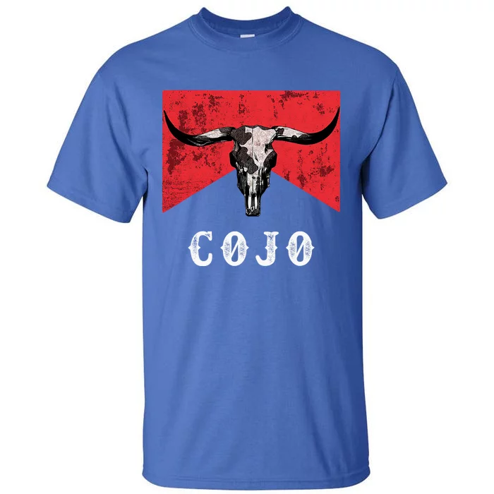 C.O.J.O Bull Skull Music Country 70s Cowboys Boots Tall T-Shirt