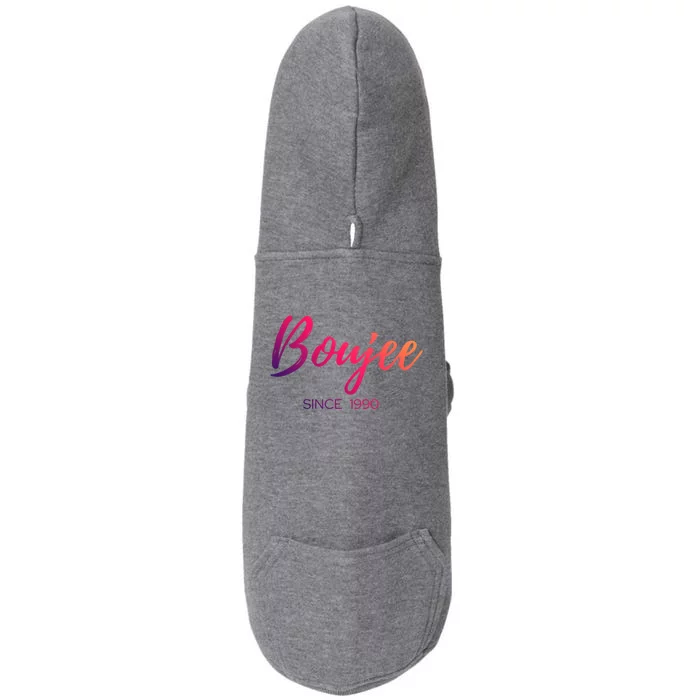 Classy Boujee Since 1990 Gift Doggie 3-End Fleece Hoodie