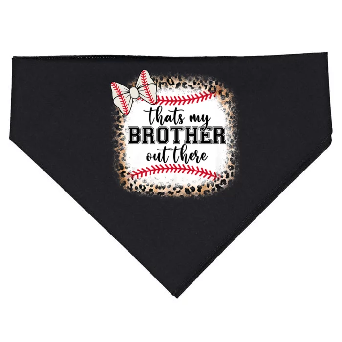 Cute Baseball Sister Thats My Brother Out There USA-Made Doggie Bandana