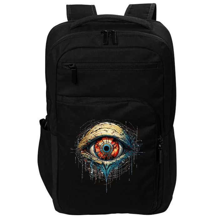 Comic Book Style Eyeball Impact Tech Backpack