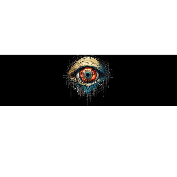 Comic Book Style Eyeball Bumper Sticker