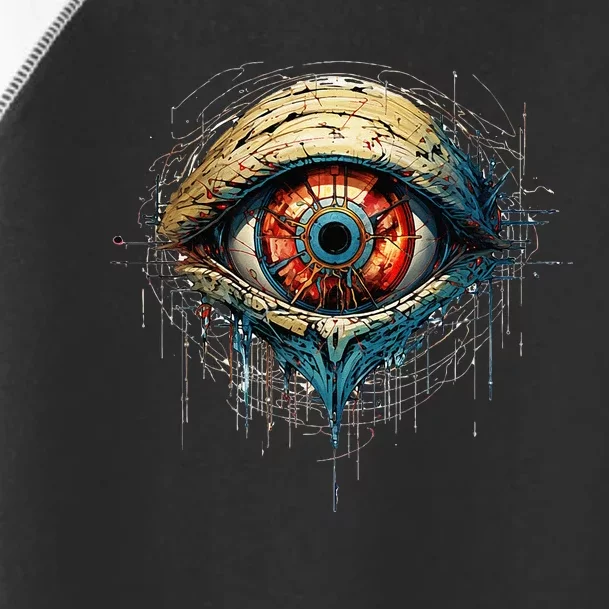 Comic Book Style Eyeball Toddler Fine Jersey T-Shirt