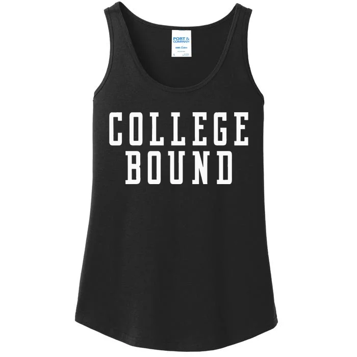 College Bound Student Announcement Ladies Essential Tank