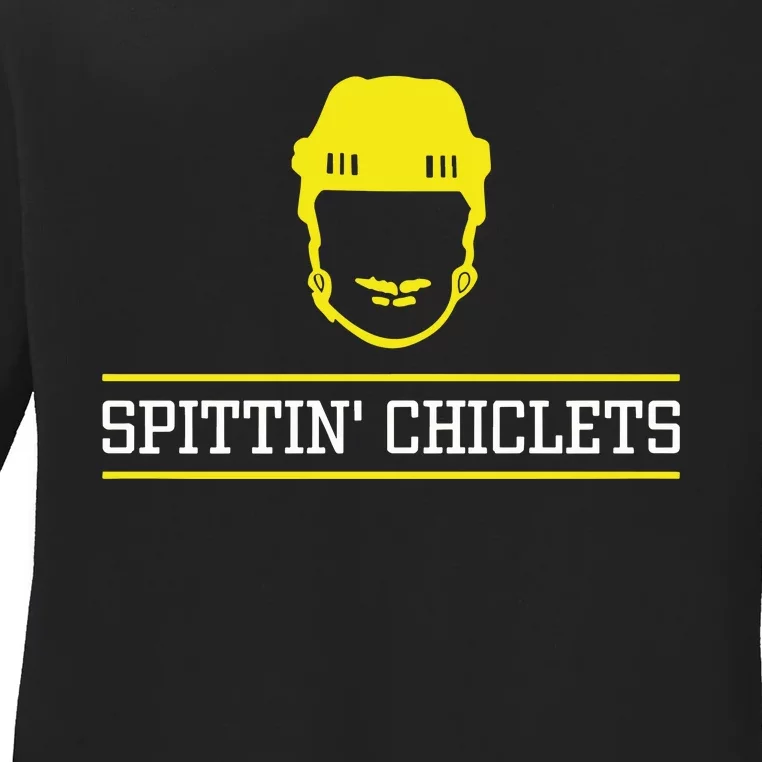 Chicletsnation Bauer Spittin Chiclets Ladies Long Sleeve Shirt