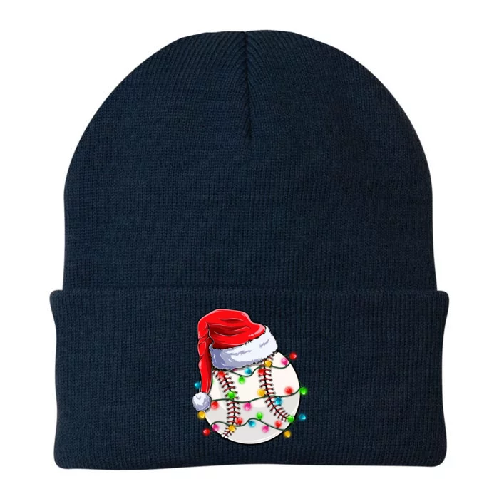 Christmas Baseball Santa Hat Funny Xmas Pajama Cute Gift Knit Cap Winter Beanie