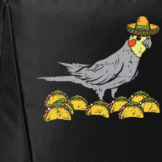 Cockatiel Bird Sombrero Tacos Cinco De Mayo Mexican City Backpack