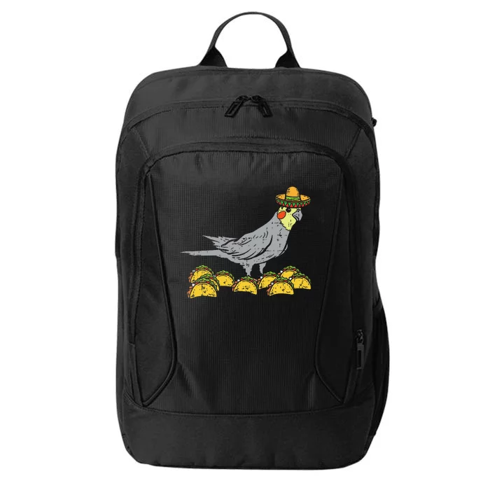 Cockatiel Bird Sombrero Tacos Cinco De Mayo Mexican City Backpack