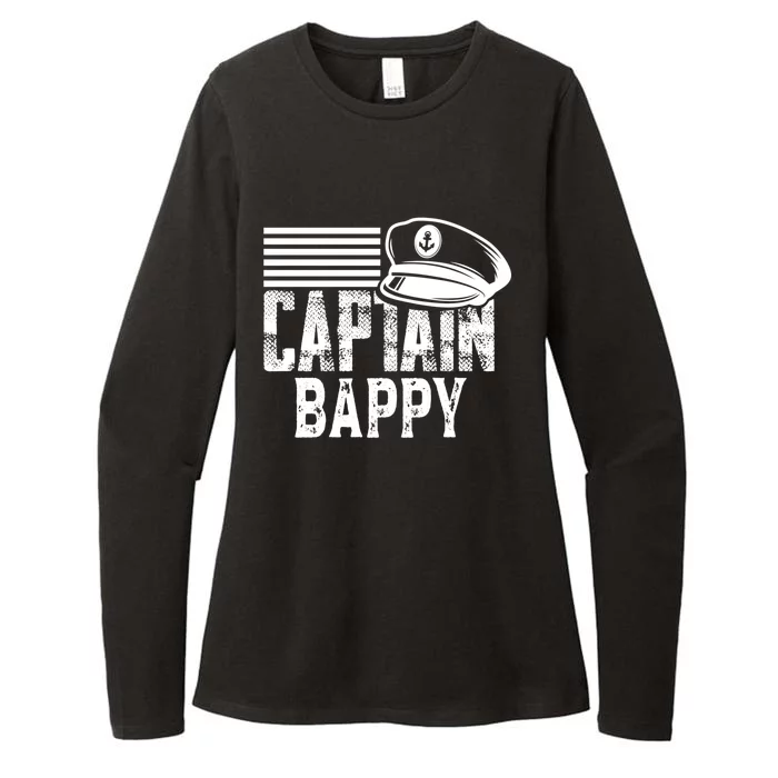 Captain Bappy Sailing Captain Hat Boat Owner Boating Sweatshirt Womens CVC Long Sleeve Shirt