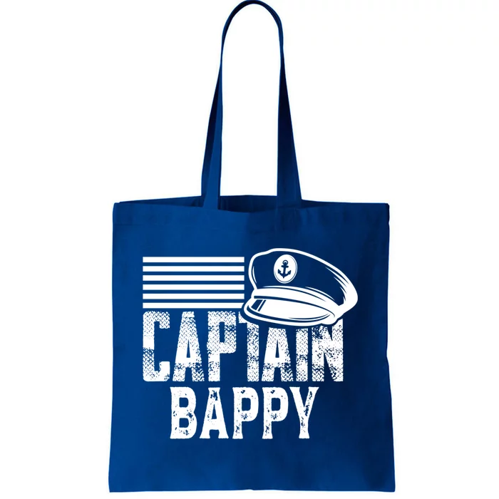 Captain Bappy Sailing Captain Hat Boat Owner Boating Sweatshirt Tote Bag