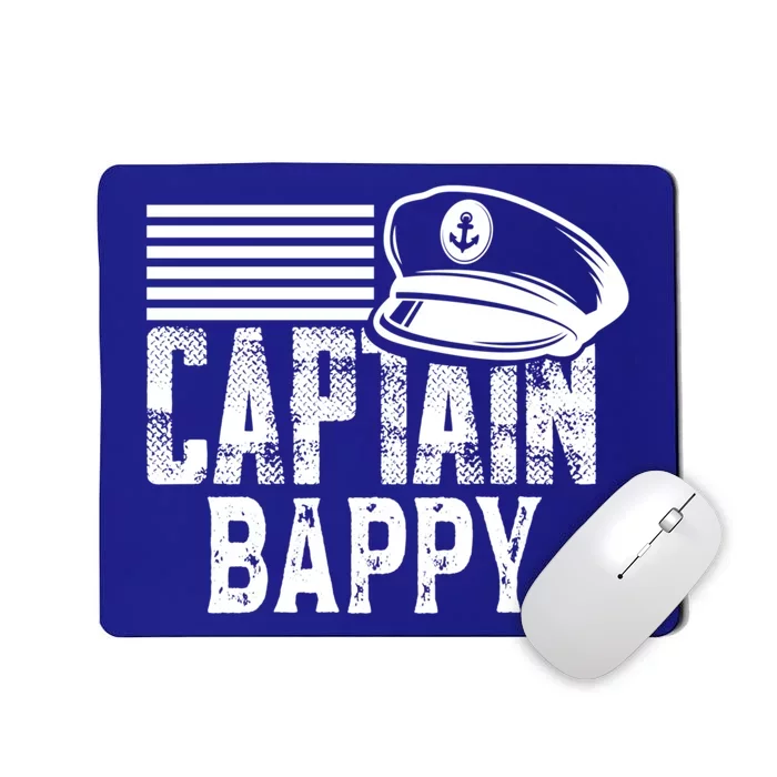 Captain Bappy Sailing Captain Hat Boat Owner Boating Sweatshirt Mousepad