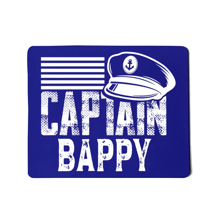 Captain Bappy Sailing Captain Hat Boat Owner Boating Sweatshirt Mousepad