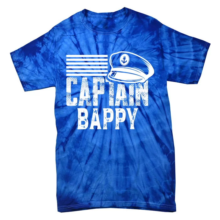 Captain Bappy Sailing Captain Hat Boat Owner Boating Sweatshirt Tie-Dye T-Shirt