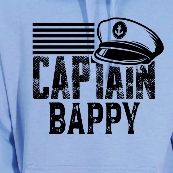 Captain Bappy Sailing Captain Hat Boat Owner Boating Sweatshirt Unisex Surf Hoodie