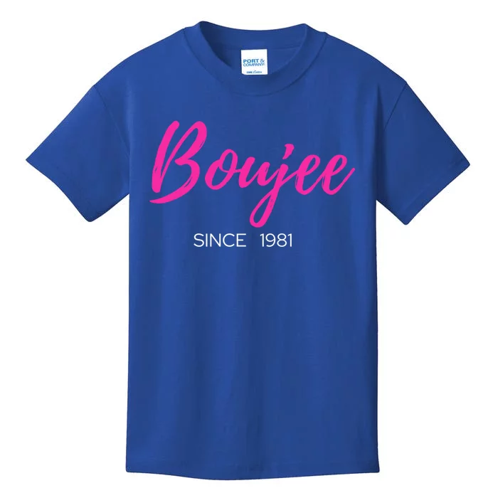 Classy Boujee Since 1981 Gift Kids T-Shirt