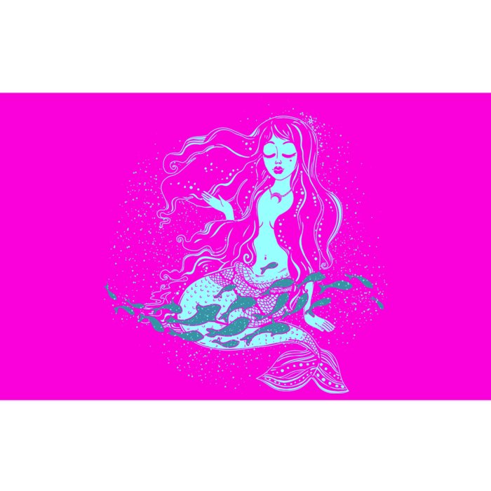 Cute Boho Space Galaxy Mermaid Bumper Sticker