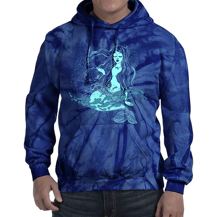 Cute Boho Space Galaxy Mermaid Tie Dye Hoodie