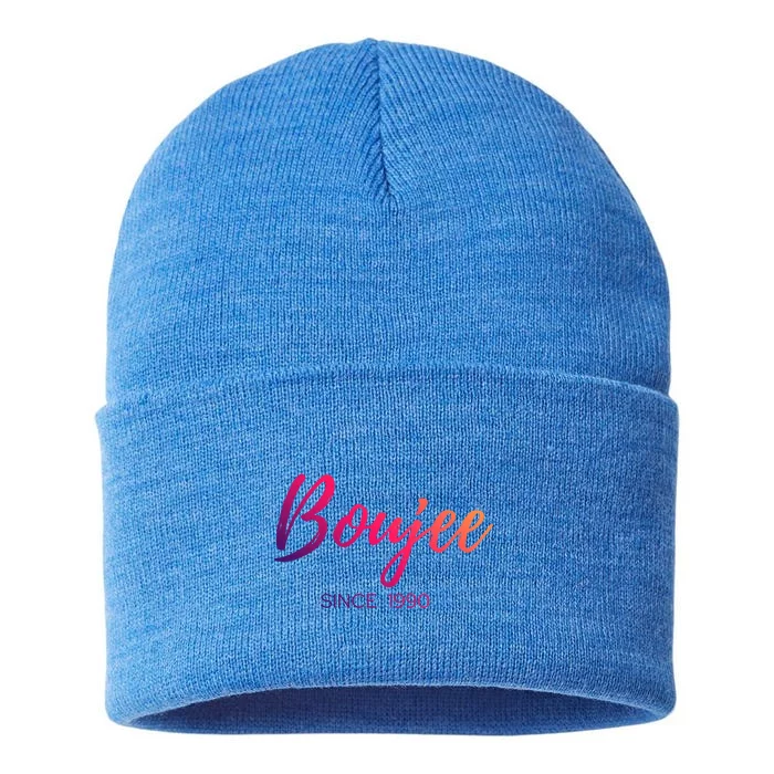 Classy Boujee Since 1990 Gift Sustainable Knit Beanie