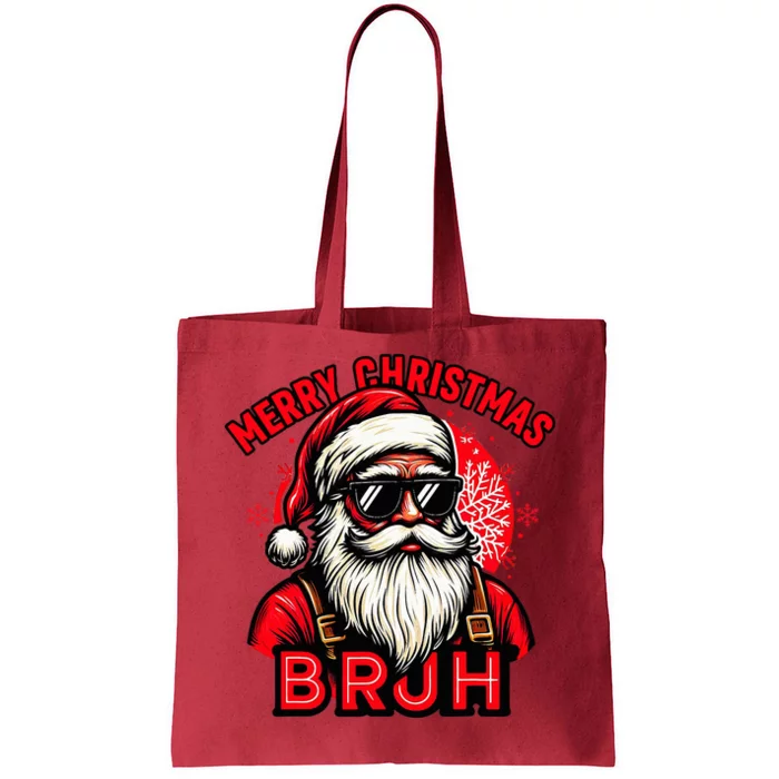 Christmas Bruh Santa Family Matching Tote Bag