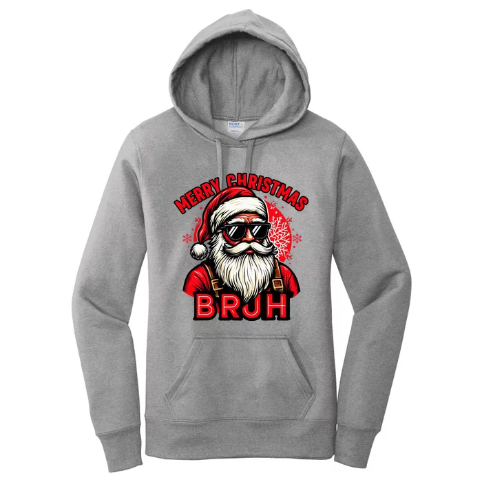 Christmas Bruh Santa Family Matching Women's Pullover Hoodie