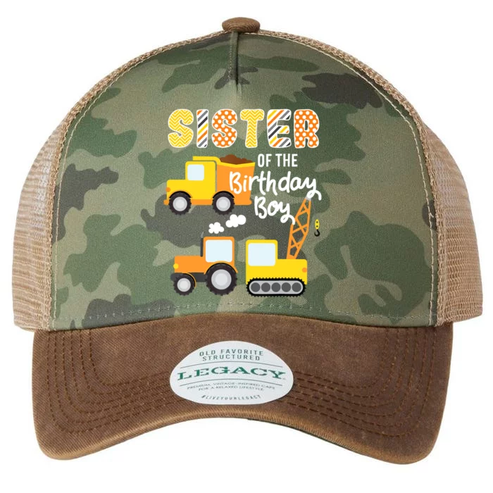 Construction Birthday Sister Of The Birthday Boy Trucks Cars Legacy Tie Dye Trucker Hat