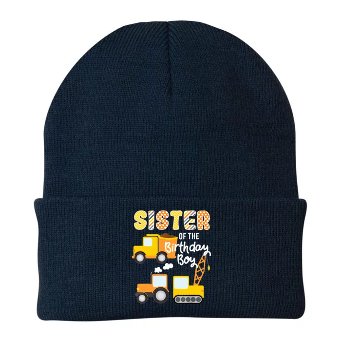 Construction Birthday Sister Of The Birthday Boy Trucks Cars Knit Cap Winter Beanie