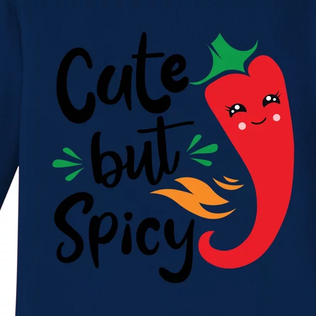 Cute But Spicy Baby Long Sleeve Bodysuit