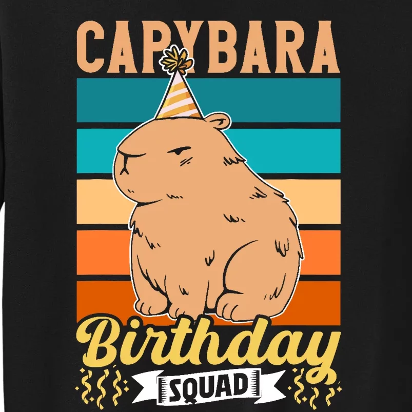 Capybara Birthday Squad Lover Capybaras Rodent Animal Sweatshirt