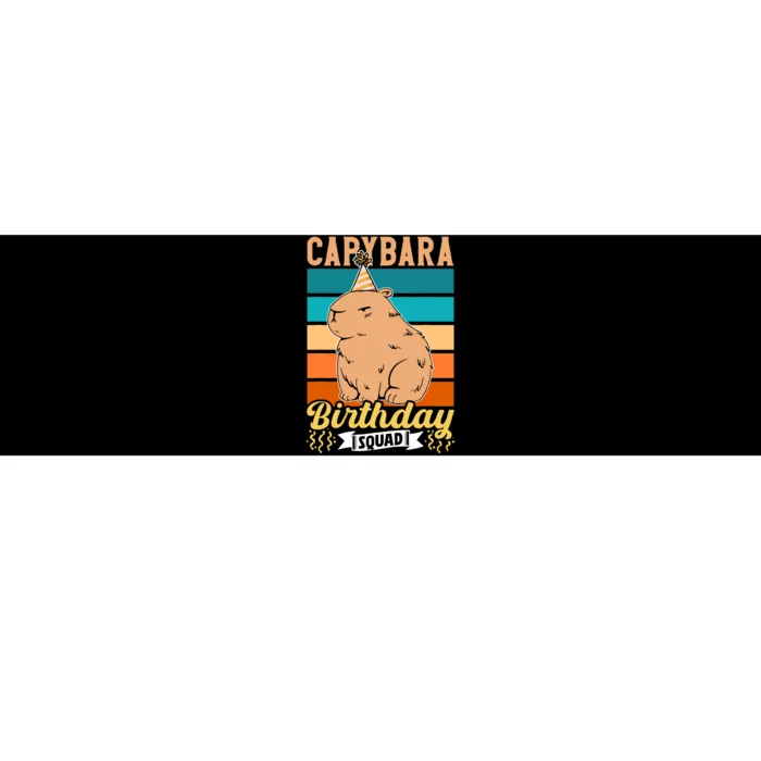 Capybara Birthday Squad Lover Capybaras Rodent Animal Bumper Sticker