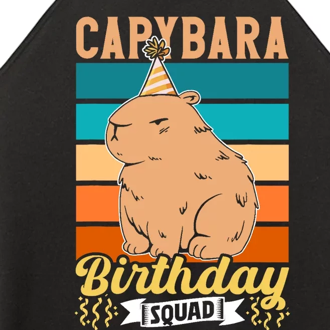 Capybara Birthday Squad Lover Capybaras Rodent Animal Women’s Perfect Tri Rocker Tank