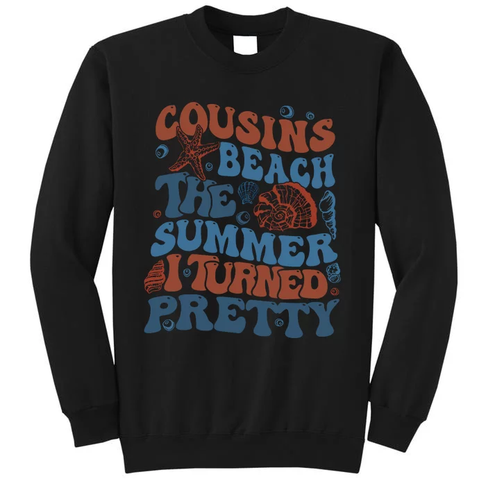 Cousins Beach Summer I Turned Pretty Beach Vibe Positive Quote Summer Tall Sweatshirt